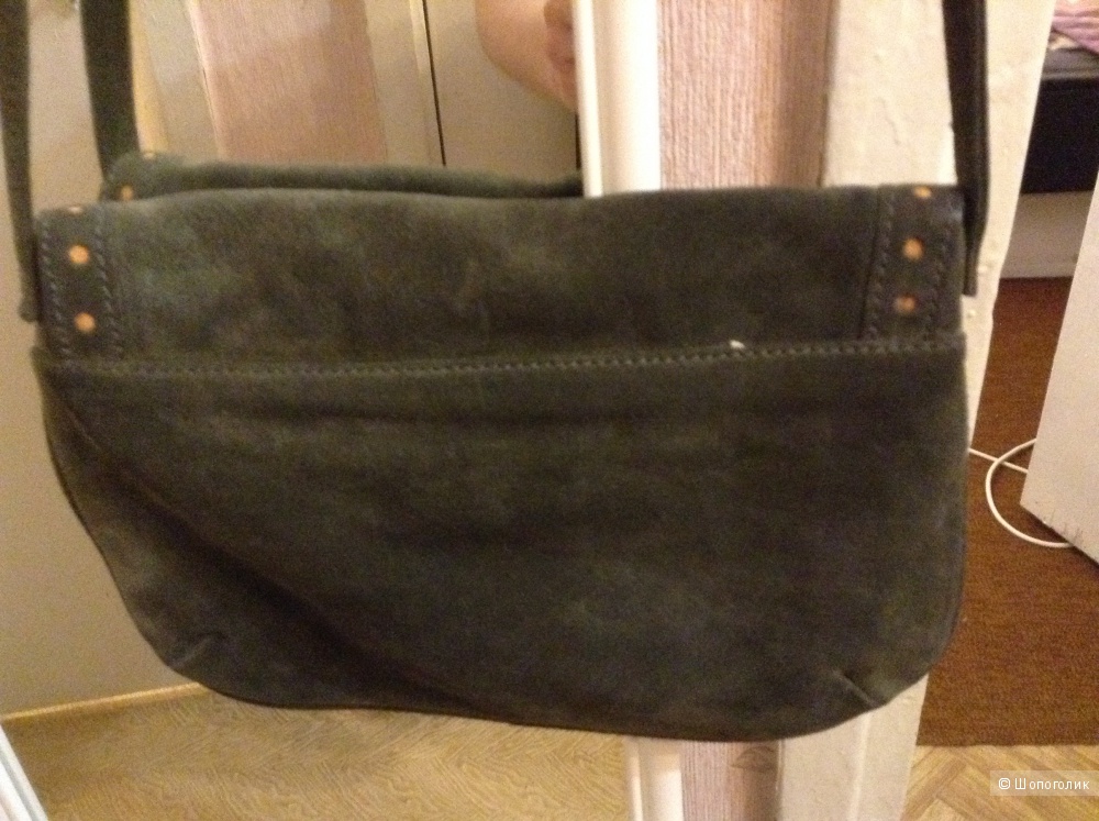 Замшевая сумка кросс боди от Zara