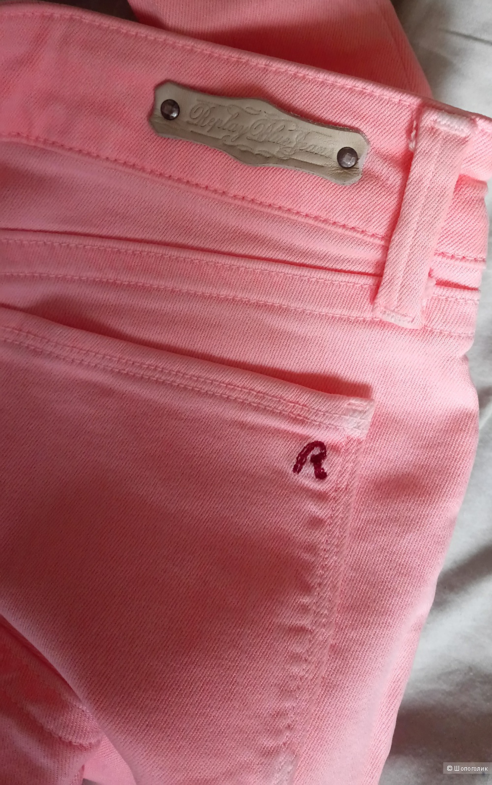 Джинсы REPLAY LUZ SUPER SKINNY Jeans яркие нежно-розового цвета