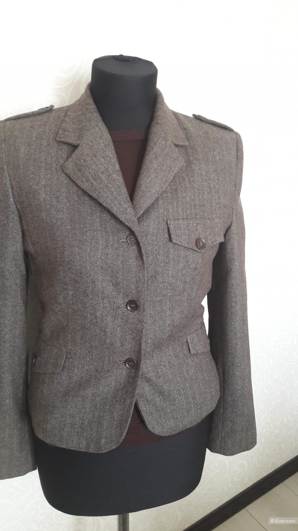 Etam: твидовый пиджак, 38