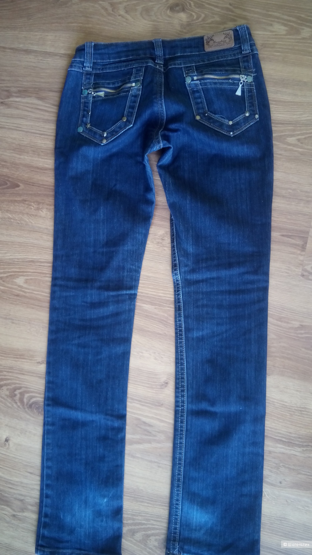 Красивые синие джинсы Monday, размер 38 европейский