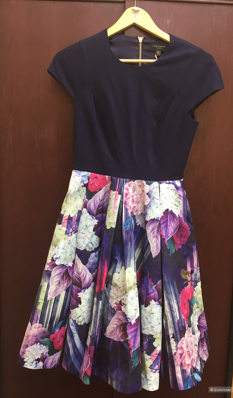 Платье Ted Baker Keriee Hydrangea Haze с пышной юбкой/ size 1 - р.42-44