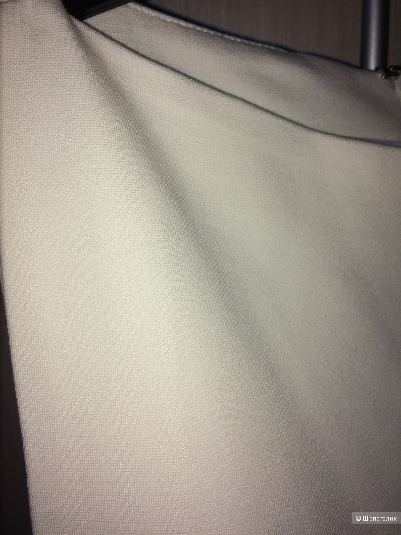 Кремовое фактурное платье Манго 46разм