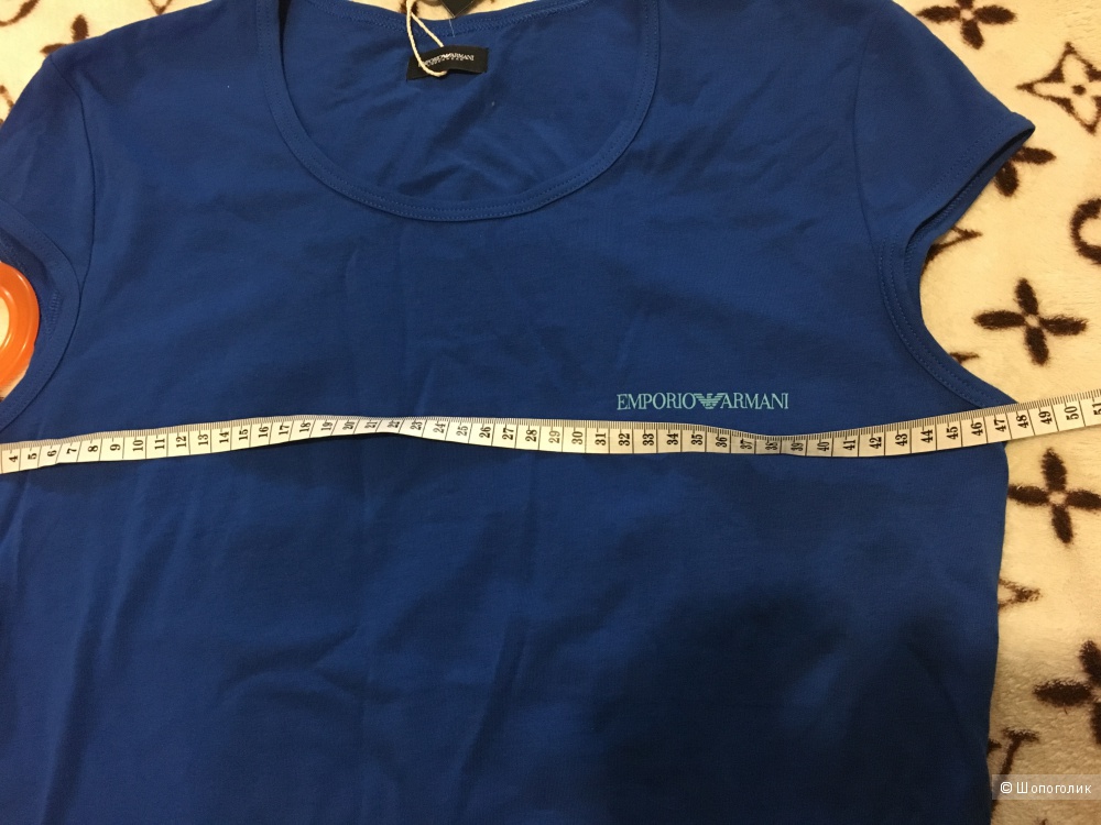 Футболка EMPORIO ARMANI, XL (Международный Размер). Синяя