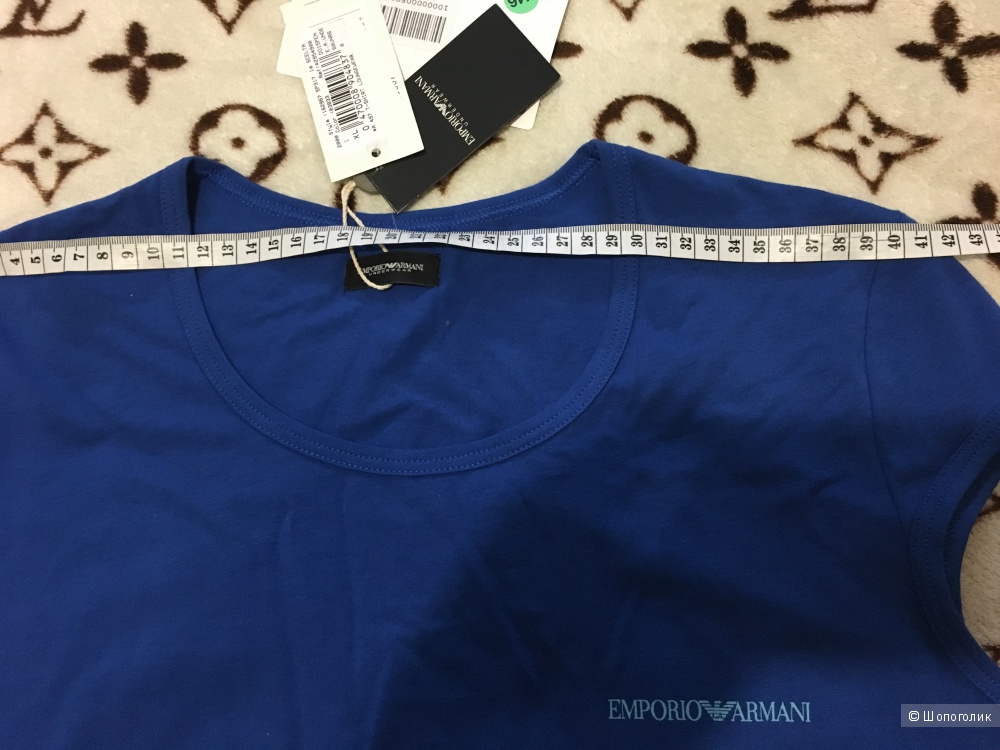 Футболка EMPORIO ARMANI, XL (Международный Размер). Синяя