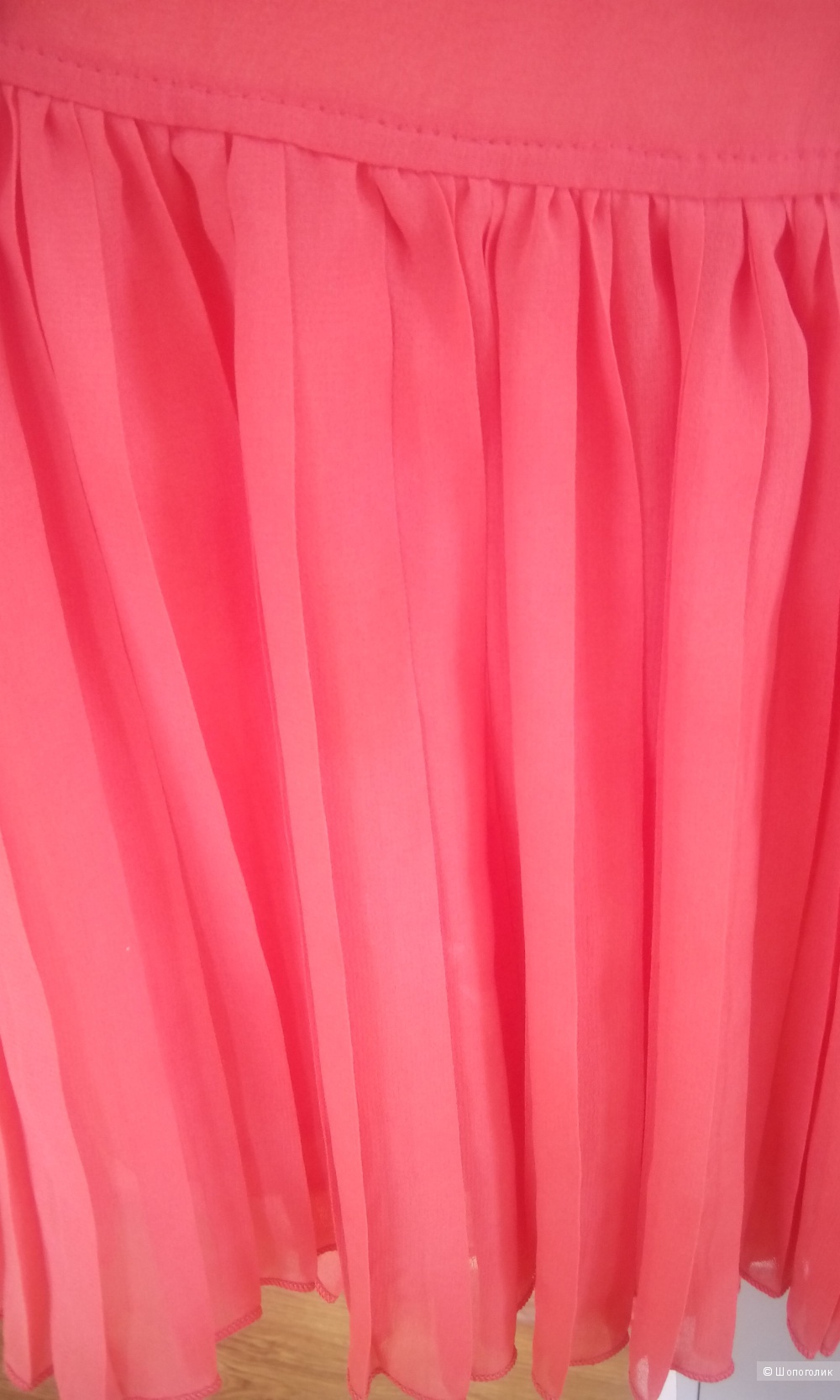 Красивое платье кораллового цвета BCBG Max Azria размер 6us