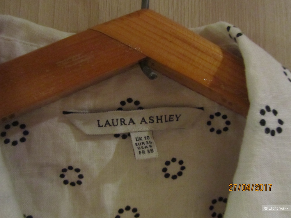 Новая льняная блузка дорогого английского бренда LAURA ASHLEY в размере 10юк или 42-44 или S