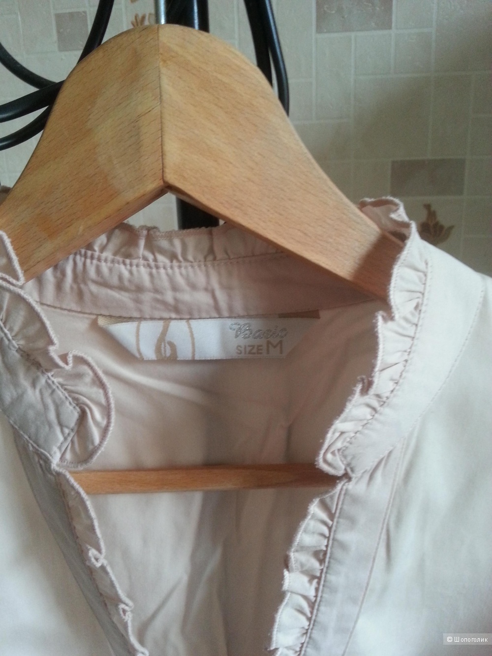 Рубашка Stradivarius розовая размер M