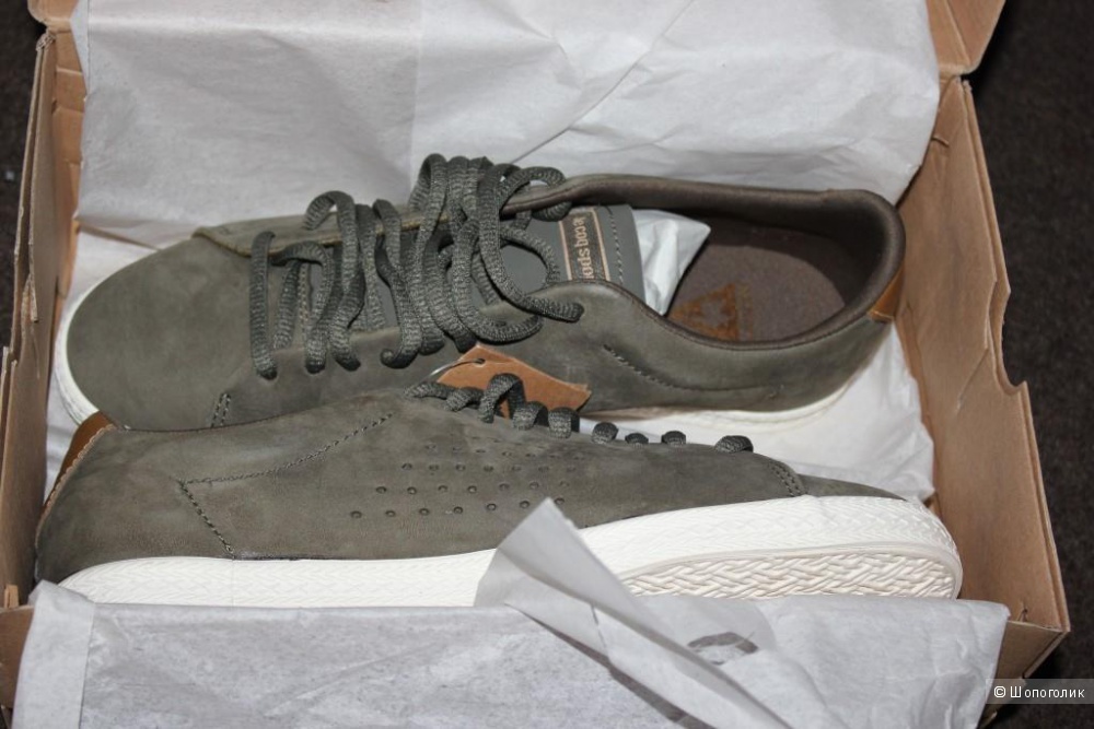 Кроссовки из нубука цвета хаки Le Coq Sportif Charline размер 39 (UK5.5)