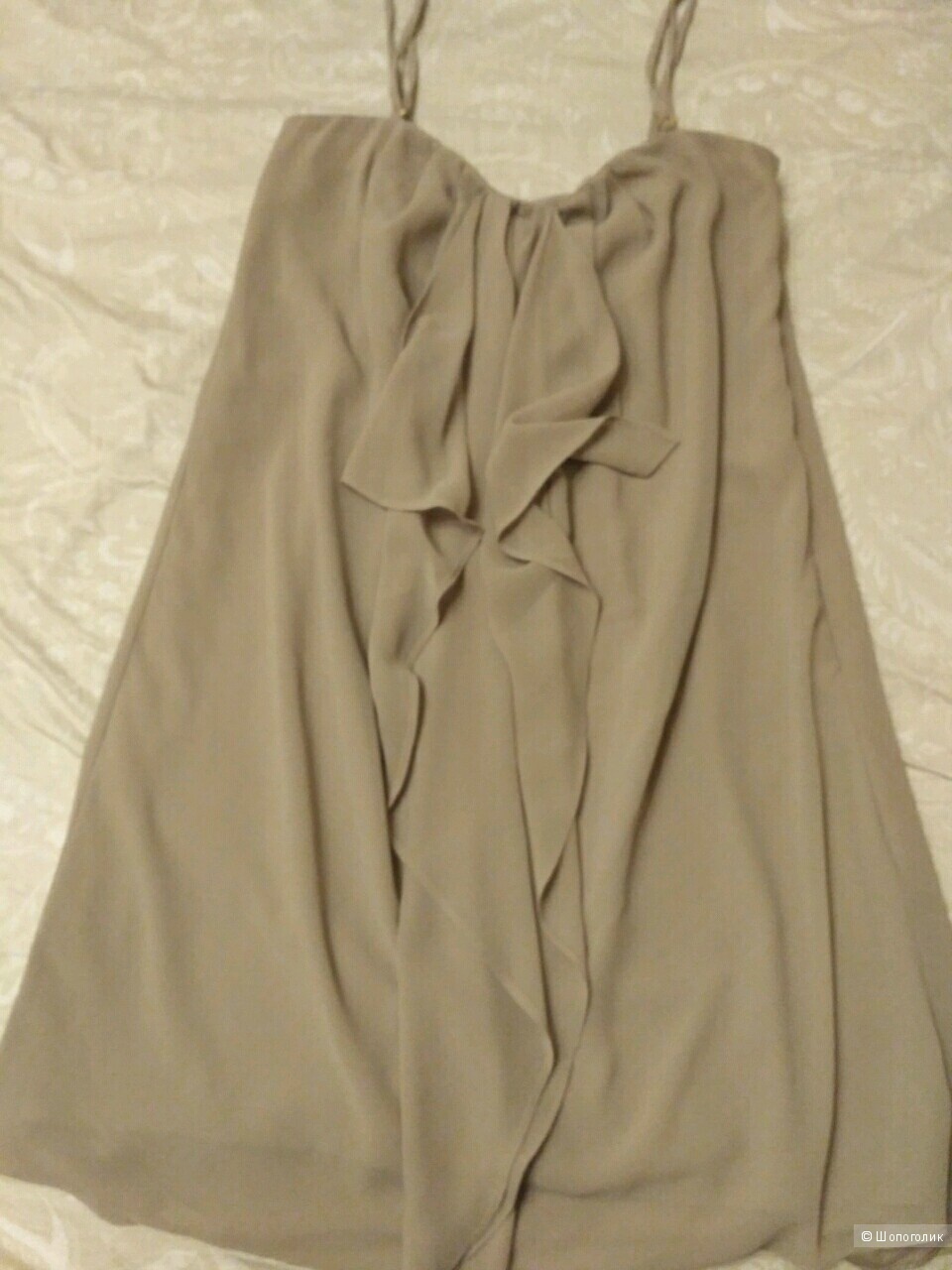 Платье бежевое летнее Кира Пластинина, размер 44-46