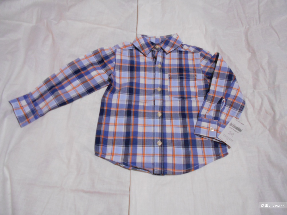 Комплект рубашка и джинсы на 2 года 88-93см 13-15 кг 2-Piece Shirt Pant Set Style 249G113 2T Plaid