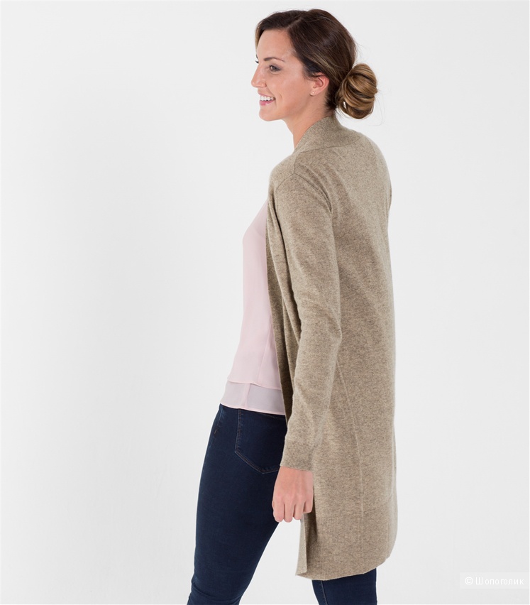 Woolovers Новый элегантный кардиган из кашемира и шерсти мериноса р. L