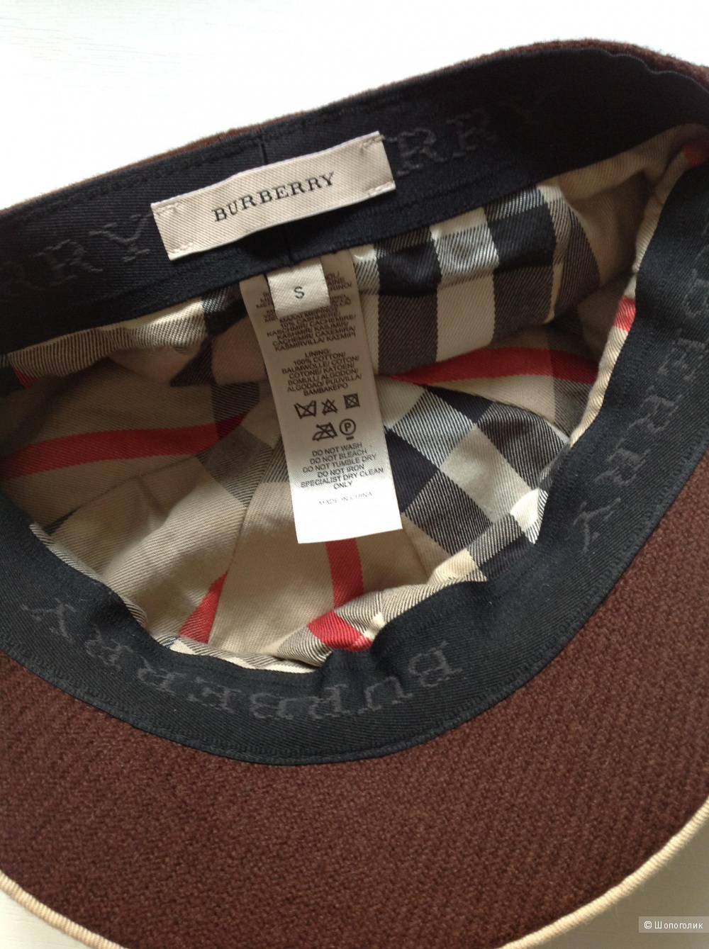 Кепка гаврош Burberry из шерсти и кашемира. Размер 55-56 см.