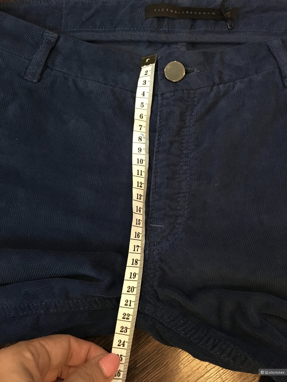 Вельветовые джинсы VICTORIA BECKHAM, 31 (Размер Джинсов) Синий