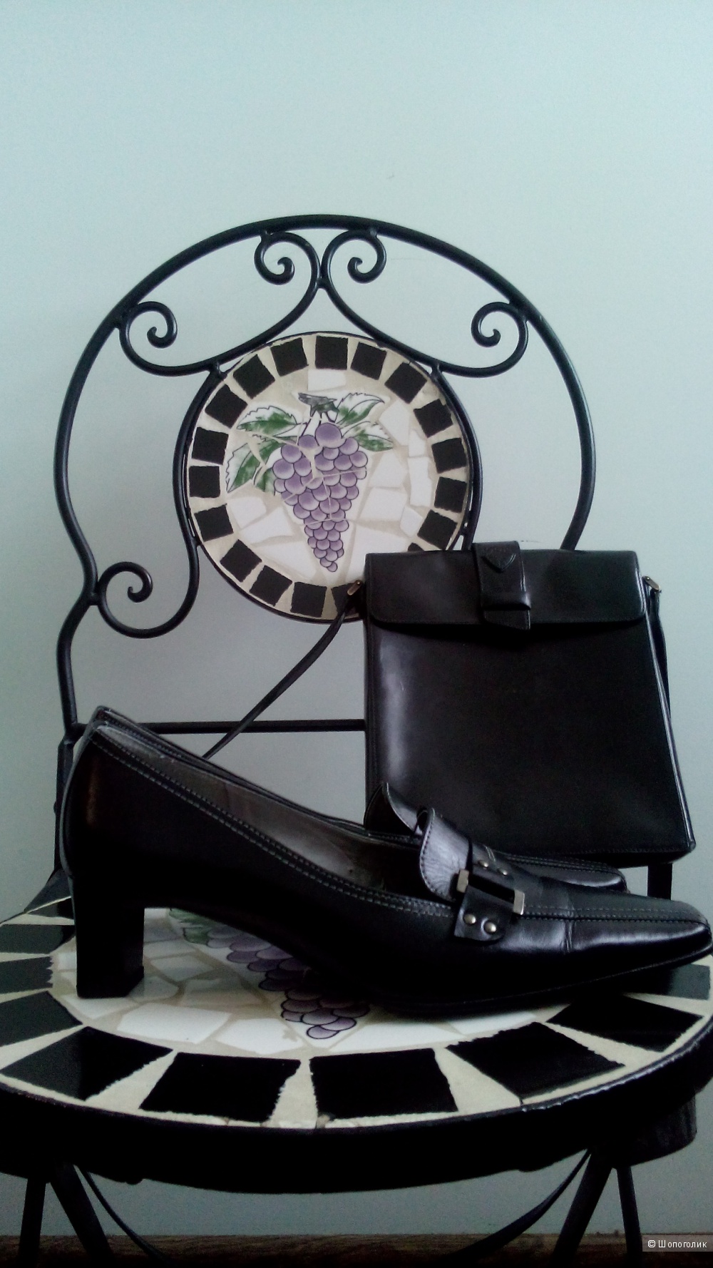Туфли-лоферы черные кожанные GABOR Австрия размер 6(39)