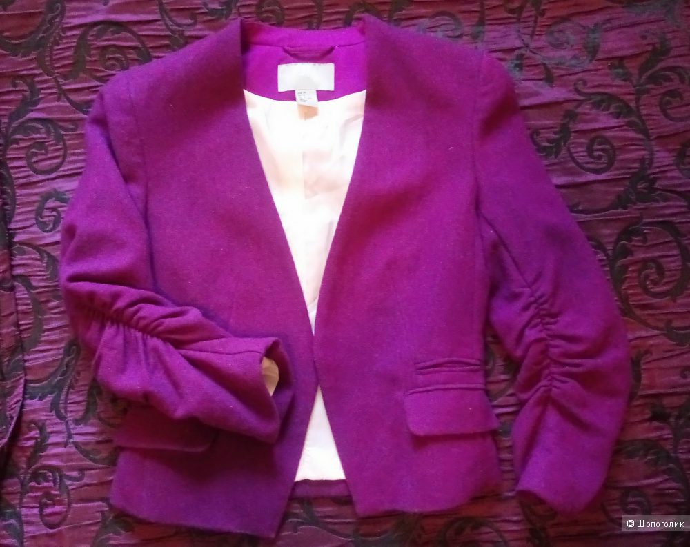 Пиджак женский приталенный орнамент размер 40-42