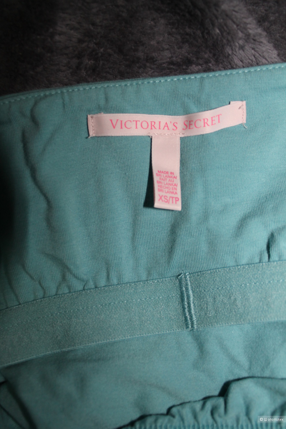 Пляжное платье (cover-up) Victoria's Secret, Double-strap Cover-up Mini, бирюзовое, XS