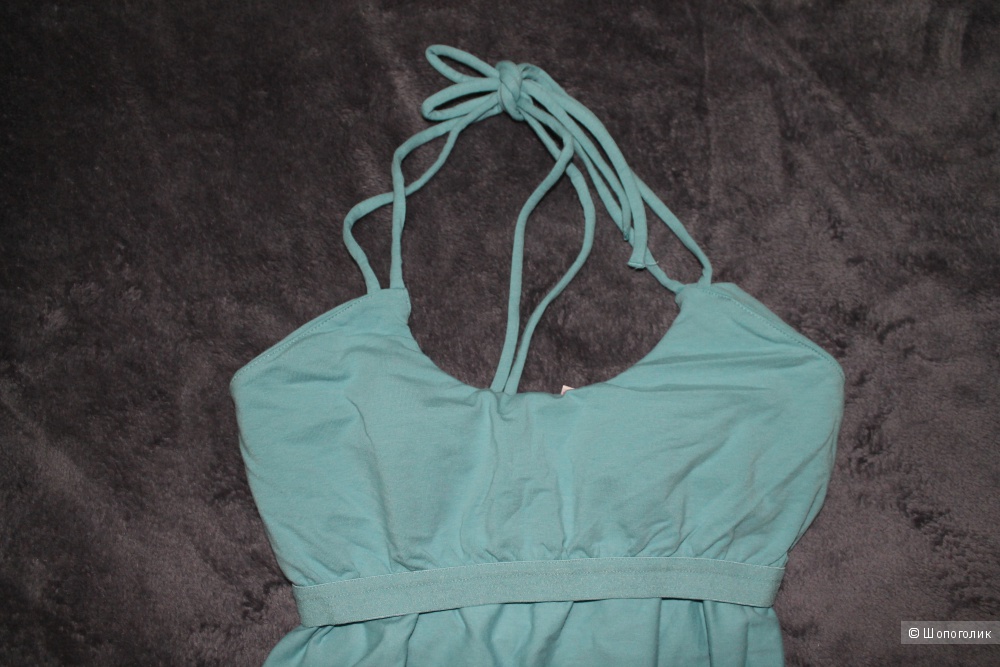 Пляжное платье (cover-up) Victoria's Secret, Double-strap Cover-up Mini, бирюзовое, XS