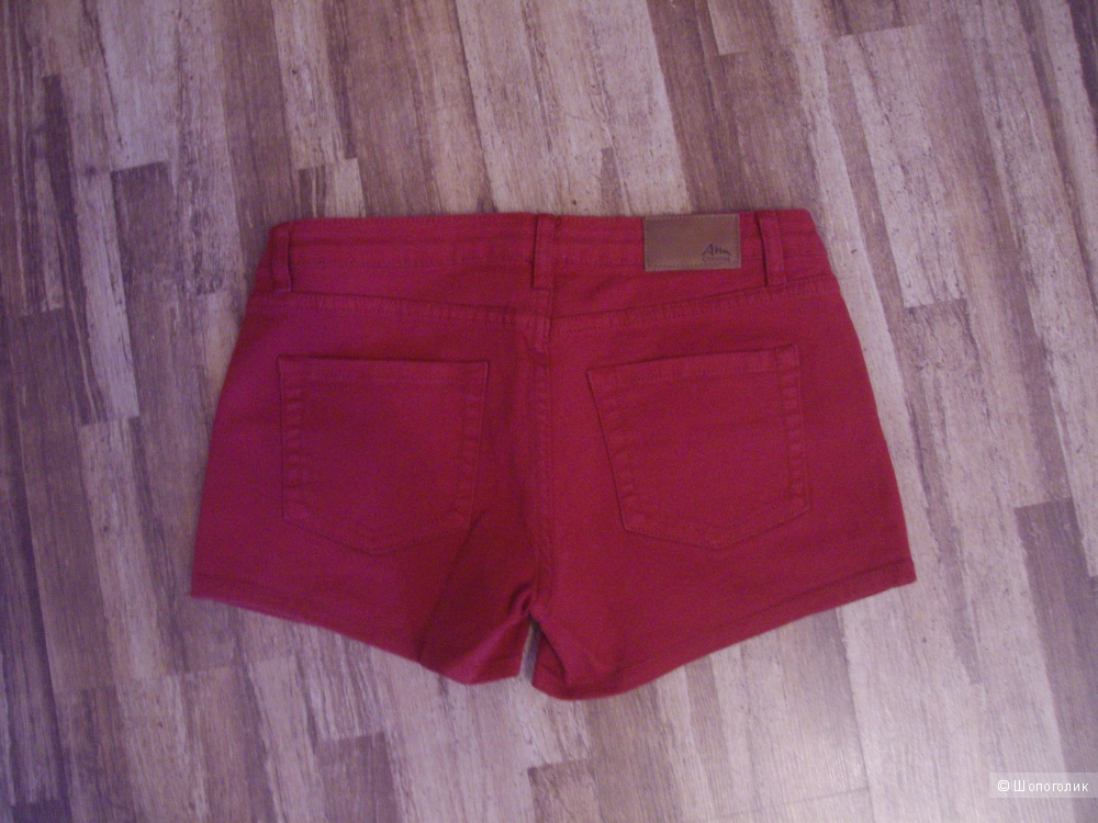 Шорты джинсовые красные "Ann Christine" размер 46