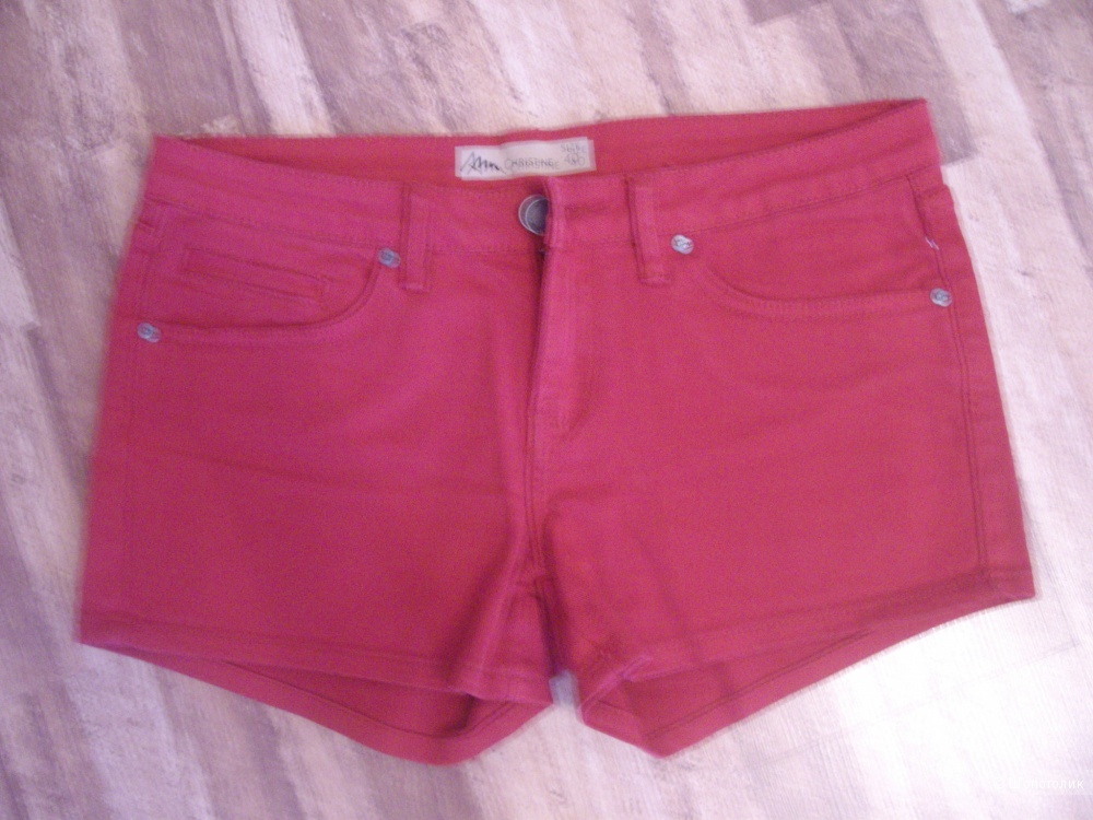 Шорты джинсовые красные "Ann Christine" размер 46