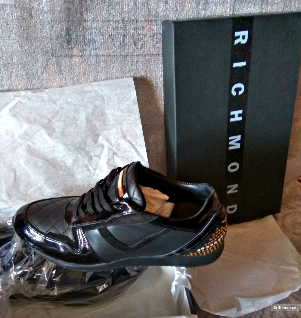Итальянские кожаные кроссовки Richmond р38