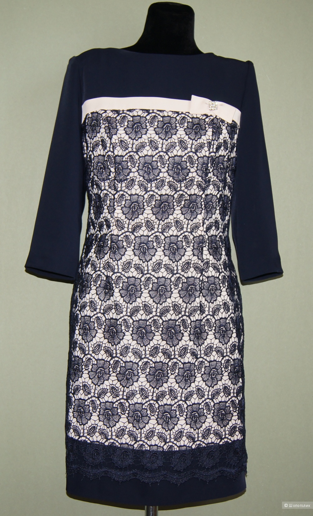 Платье с кружевом Fashion Lux, р-р 44