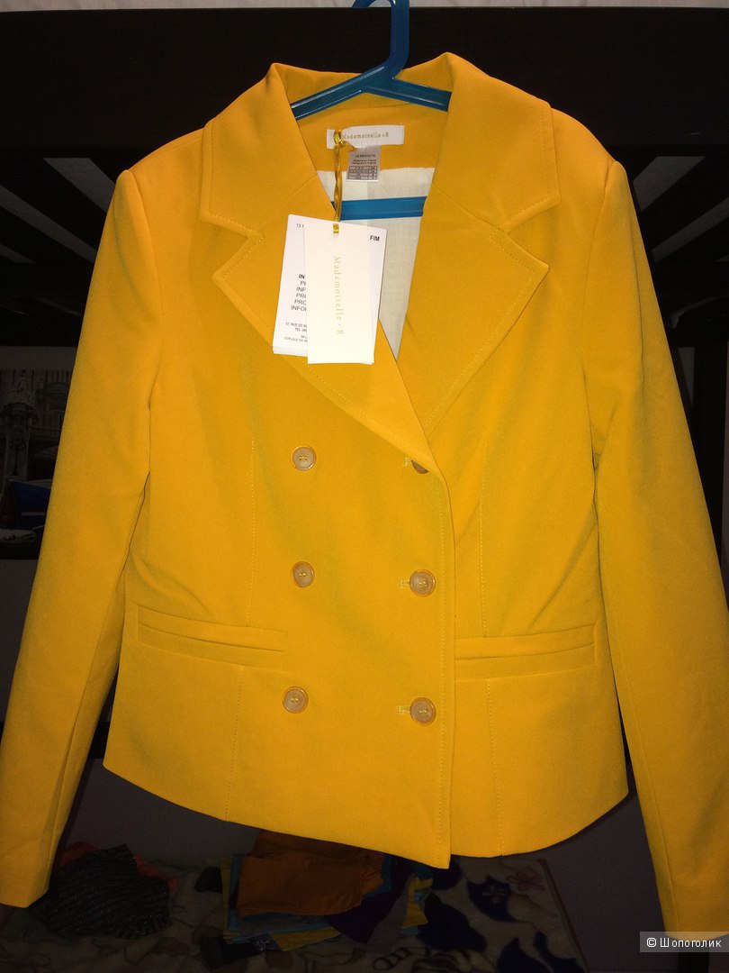 Горчичный жакет пиджак Mademoiselle R  42 размер