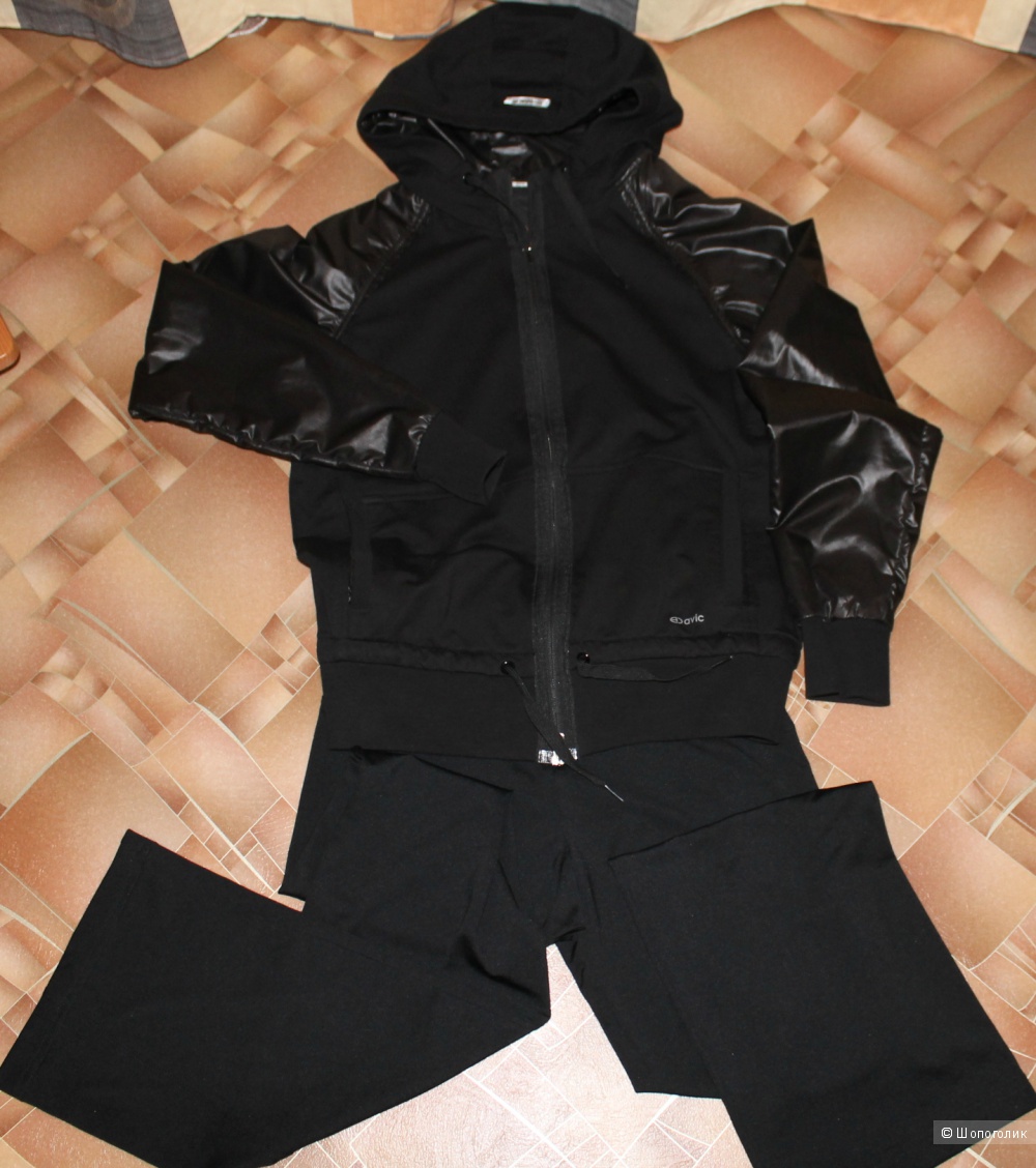 Черный спортивный костюм,бренд AVIC SPORT,размер S,рус 44-46