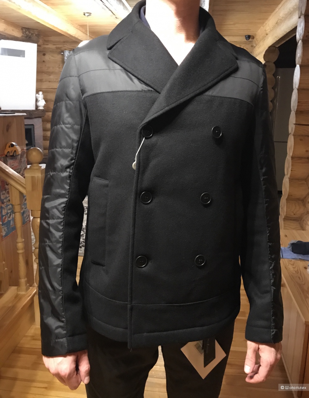 Стильное пальто-куртка, фирма 8, р.48-50