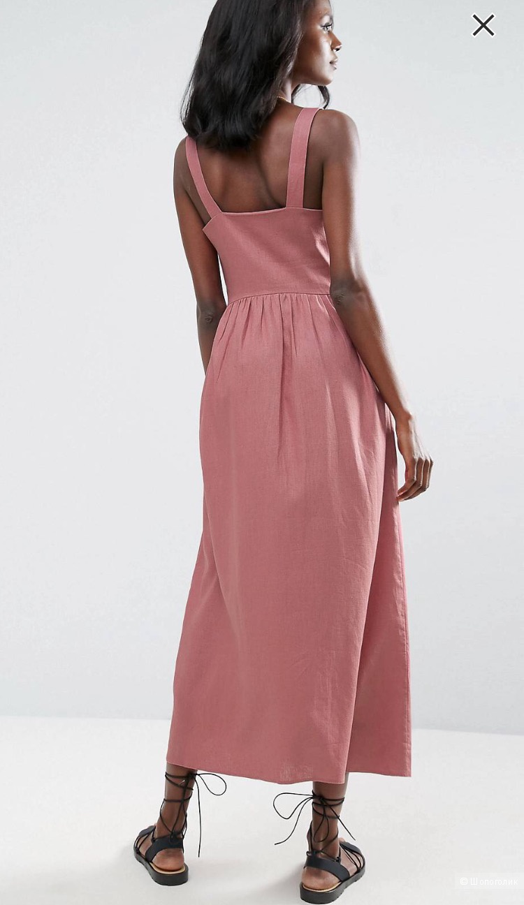 ASOS Linen Maxi Dress UK8