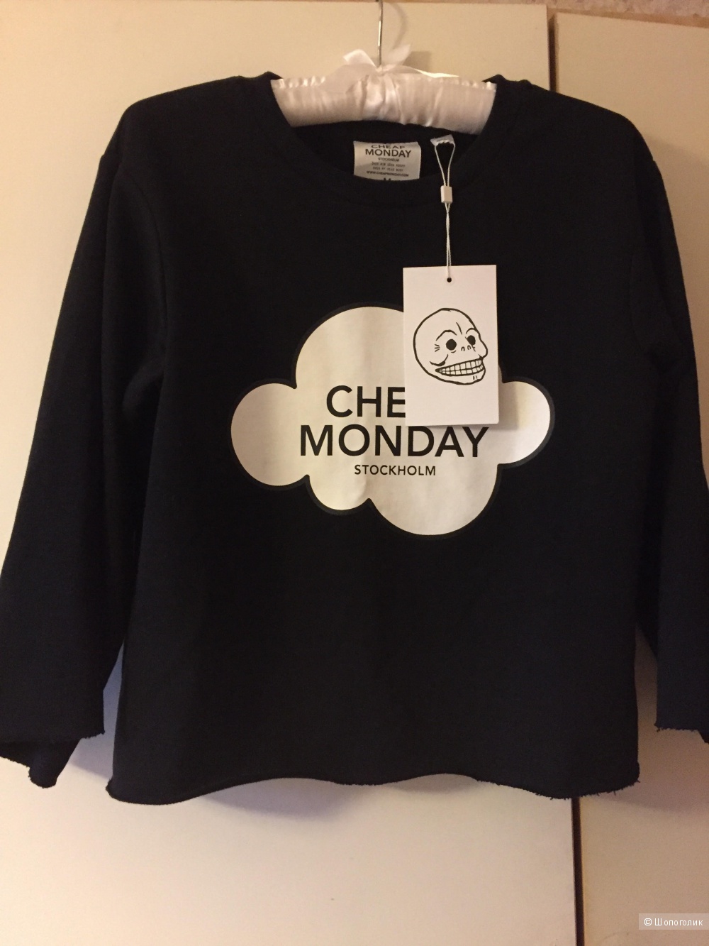 Свитшот толстовка с рукавами 3/4 Cheap Monday размер М.