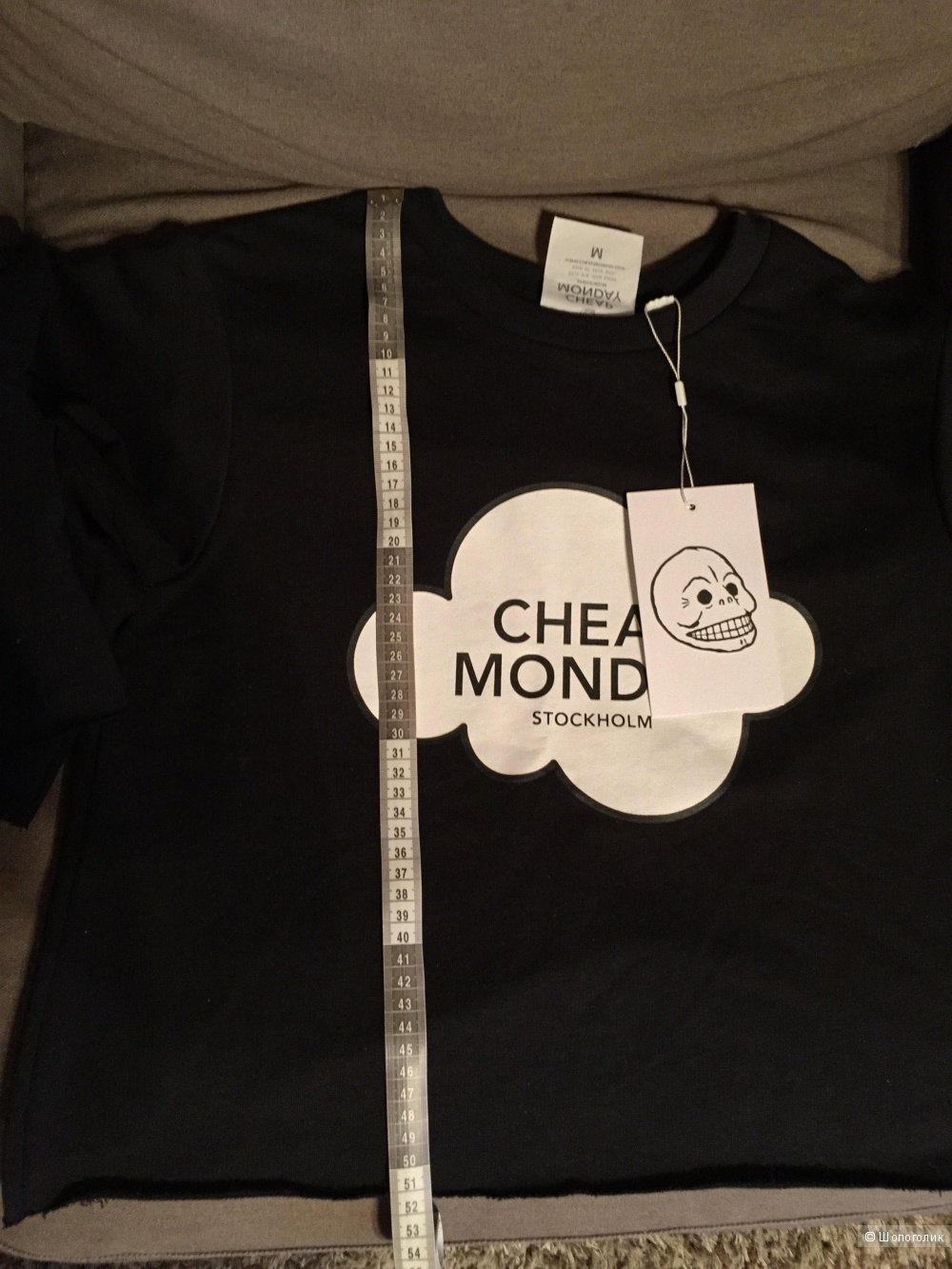 Свитшот толстовка с рукавами 3/4 Cheap Monday размер М.