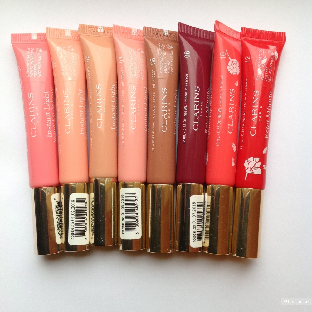 Clarins Блеск для губ Eclat Minute Увлажнение, восстановление, естественная красота. Объем: 12 мл.