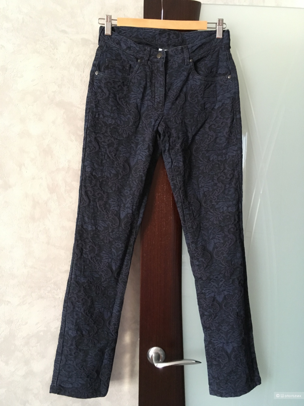 Жаккардовые джинсы Alba Moda, 34 нем размер, б/у