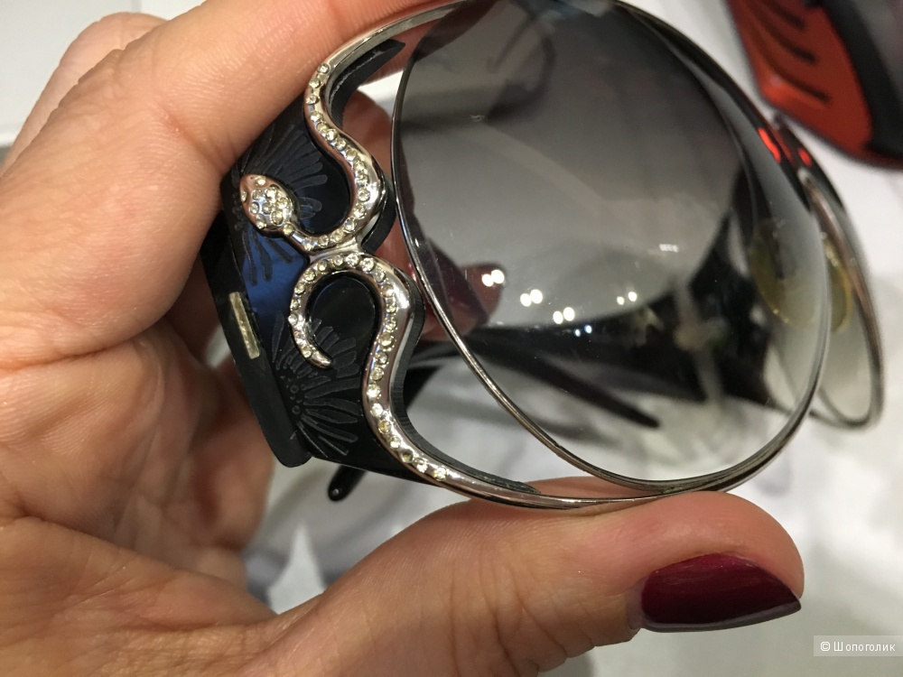 Солнцезащитные очки Roberto cavalli tiro. Черные