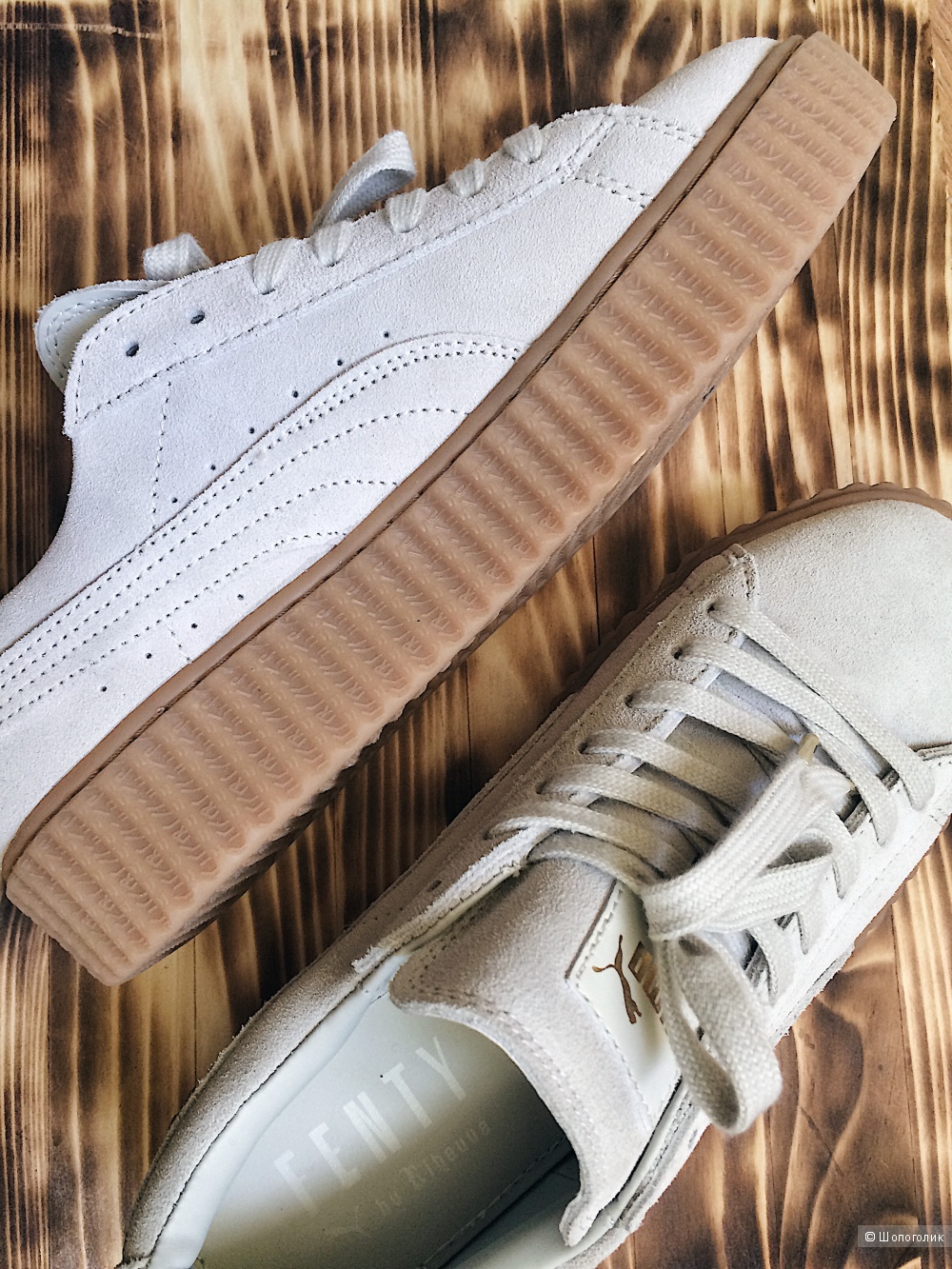 LUX копия, EUR-41, 26.5 см - женские кроссовки Puma By RIhanna Creeper.