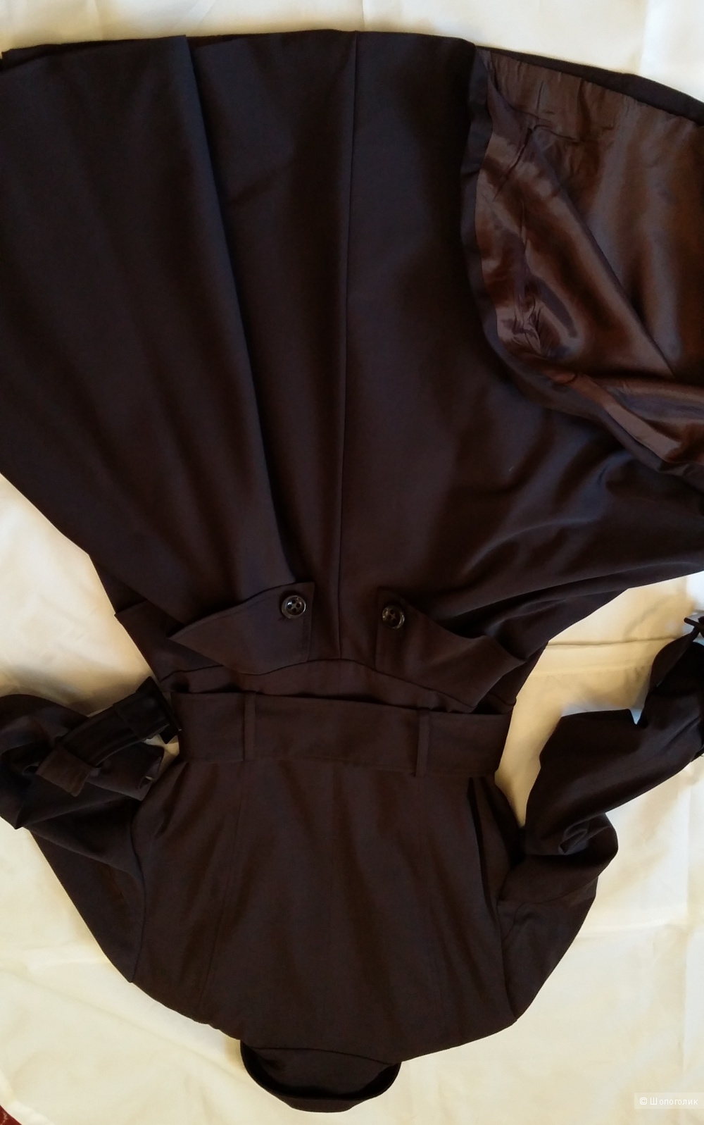 Плащ-пальто Zara Basic шоколадного цвета 46-48 размера
