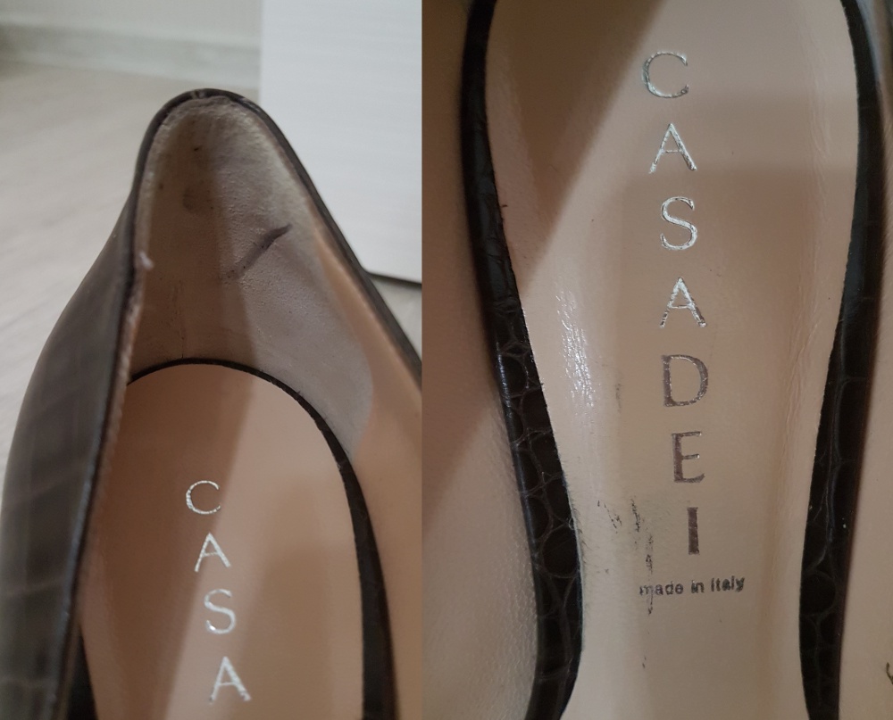 Туфли Casadei под крокодила, размер 38-39