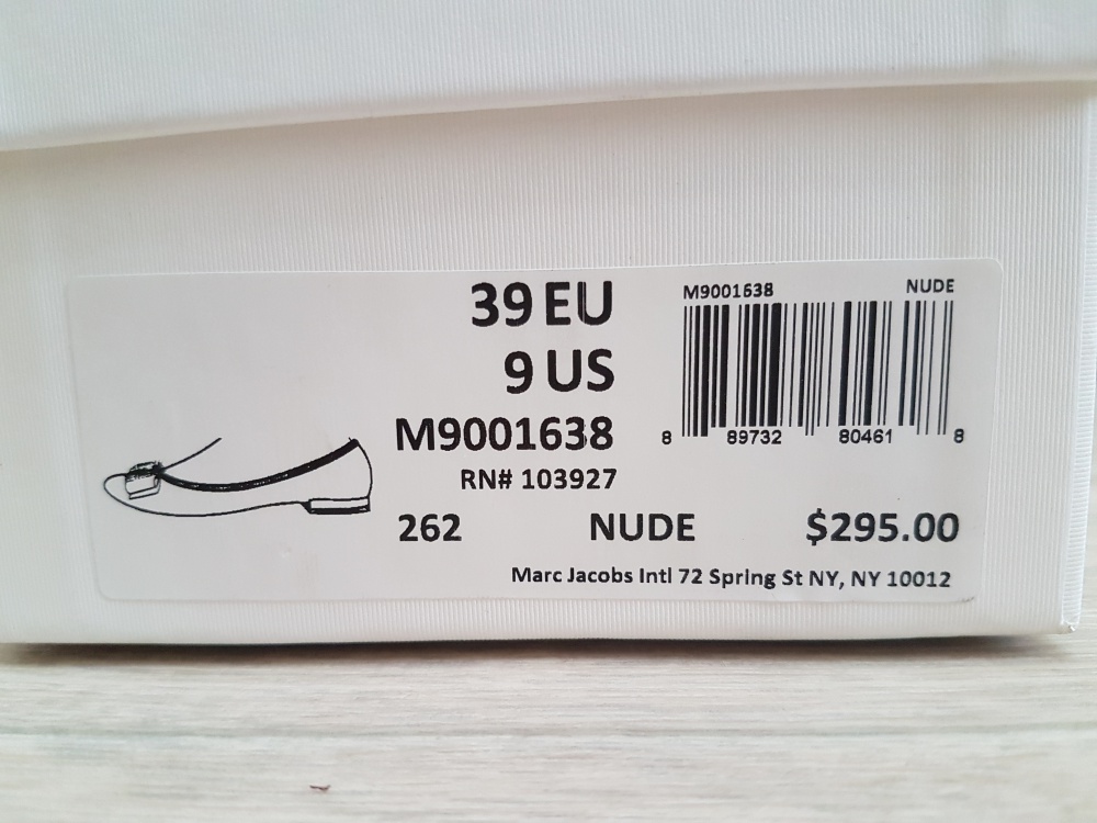 Балетки Marc Jacobs, 1ая линия бренда, цвет nude, размер 38-39