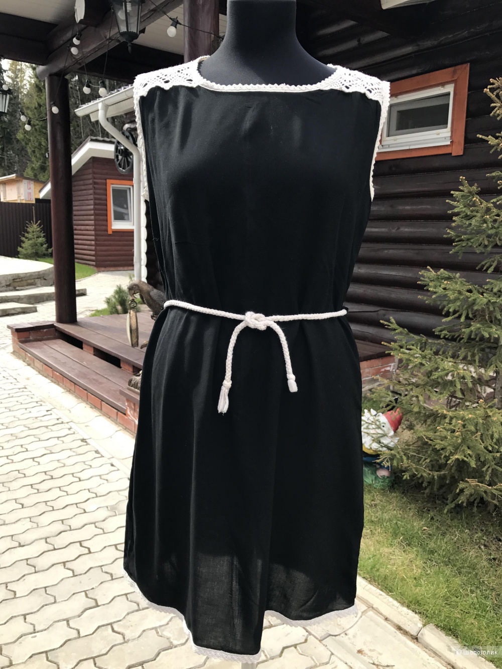 Платье чёрное р.44-46