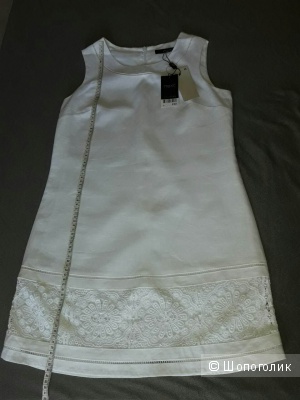Белое льняное платье Next