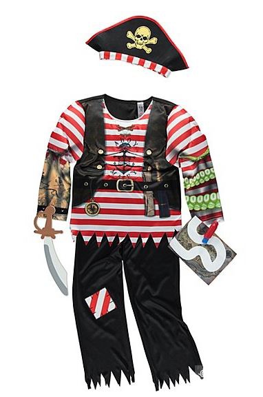 Новый новогодний костюм пирата, на 110-116 см