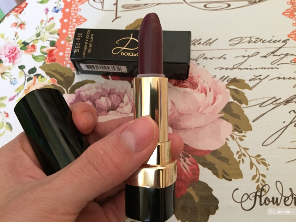 Dolce & Gabbana matte lipstick rouge a levres mat а оттенке 333 Dolce Enferno
