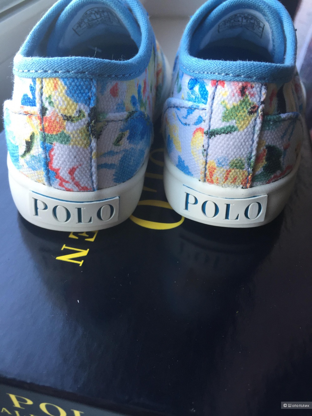 Vali floral canvas sneaker Ralph Lauren 5US новые