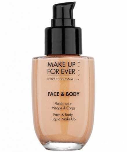 Make up for ever face & body жидкое тональное средство для лица и тела