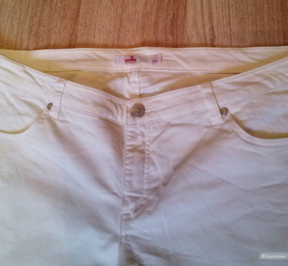 Белые летние джинсы zolla 52-го размера