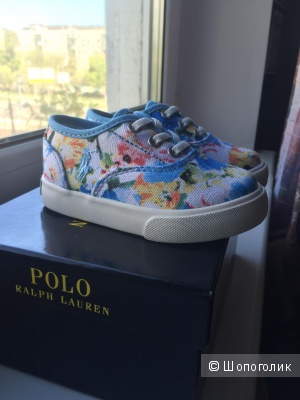 Vali floral canvas sneaker Ralph Lauren 5US новые