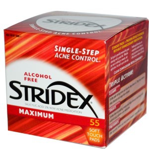 Бестселлер iHerb – диски Stridex с 2% салициловой кислотой, без спирта