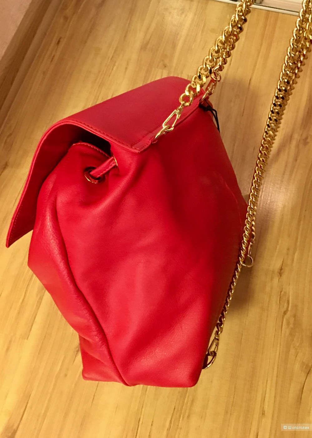 Шикарный рюкзак Jolie by Edward Spiers, цвет красный, Италия, кожа