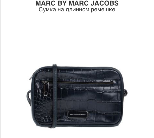 НОВАЯ сумочка MARC by Marc Jacobs - кроссбоди (модель SALLY) - темно-темно-синяя