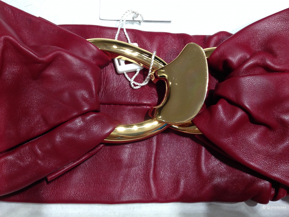 HALSTON HERITAGE широкий кожаный пояс Новый Оригинал р.S